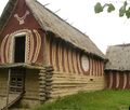 Reconstruction of a Trypillian house in Lehedzyne
