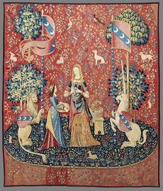 (Toulouse) L'Odorat (La Dame à la licorne) - Musée de Cluny Paris.jpg