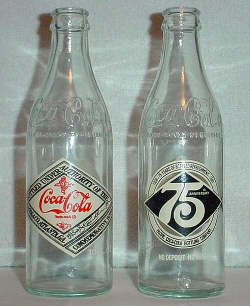 ملف:Commemorative Coca Cola bottles.jpg