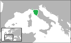 Location of توسكانا