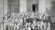 Tagiyev with schoolgirls of the first muslim school for girls.jpg