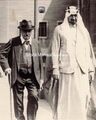 الشيخ عجيل الياور الجربا مع الرحالة الألماني البارون أوبنهايم في عام 1937.