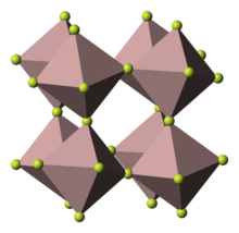 Aluminium trifluoride crystal structure