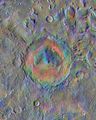 Gale crater - surface materials (false colors; THEMIS; 2001 Mars Odyssey).