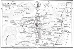 شبكة السكك الحديدية الزراعية بالفيوم في Baedeker في 1908[2]