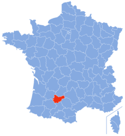 موقع تارن وگارون في فرنسا