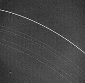 Voyager 2 photo of the Rings of Uranus