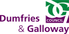 الشعار الرسمي لـ Dumfries and Galloway Dumfries an Gallowa Dùn Phris is Gall-Ghaidhealaibh