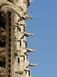 Gargoyles were the rainspouts of the Cathedral