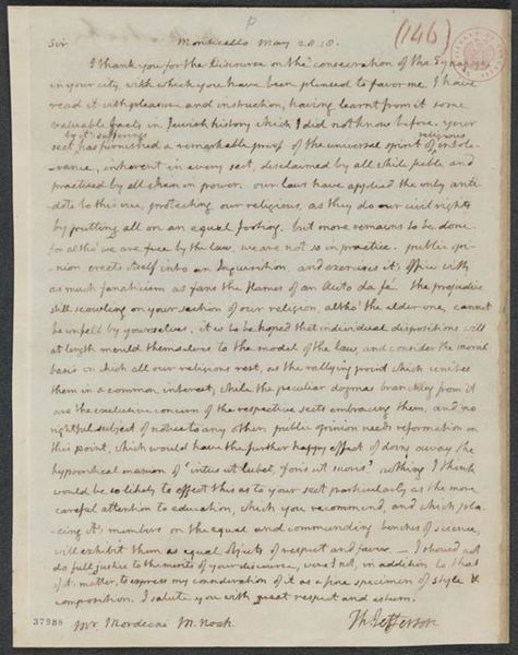 ملف:1818 letter Jefferson to Mordecai Noah.jpg