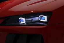 The laser lights on the Audi Sport quattro concept