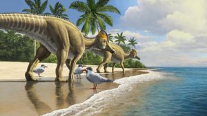 An artist impression of a group of hadrosaurs.jpg