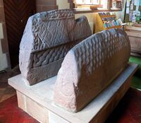 Hogback tombs at Gosforth, Cumbria