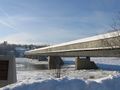 Longest covered bridge in the world, in winter, Hartland