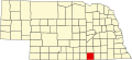 State map highlighting Nuckolls County