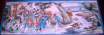"The Tale of the Peach-Blossom Land" inside of the Long Corridor on the