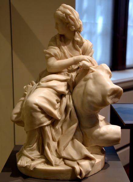 ملف:The Allegory of Sculpture Statue, 1746 CE. By Etienne-Maurice Falconet. From Paris, France. The Victoria and Albert Museum, London.jpg