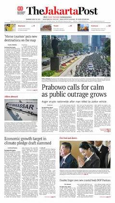 The Jakarta Post 2025-08-30 frontpage.webp