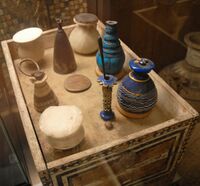 Toilet box and various vessels of Merit