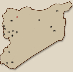 التوزع الجغرافي لفروع جمعية العاديات السورية