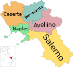 Map of region of Campania, Italy, with provinces-en.svg