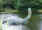 Sculpture of the Loch Ness monster as a plesiosaurus