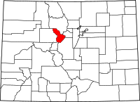 Map of Colorado highlighting سميت