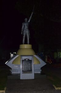 Statue of Valeriano Abanador, Balangiga police chief during the Battle of Balangiga
