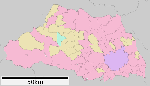 ملف:Map of Saitama Prefecture Ja.svg