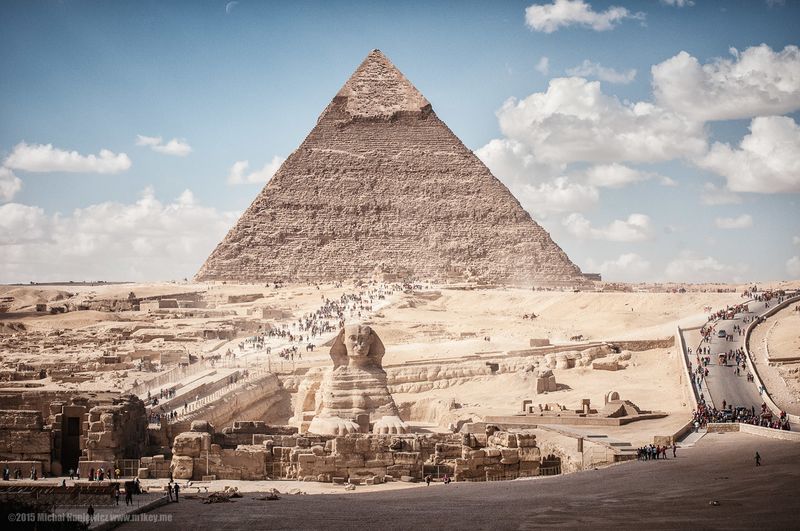 ملف:Pyramid of Khafre and Sphinx, Giza, Greater Cairo, Egypt.jpg