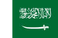 Flag of Saudi Arabia from 1932 to 1934, with white stripe on the hoist