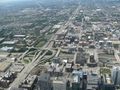 Highway entering Chicago (view from Willis Tower)