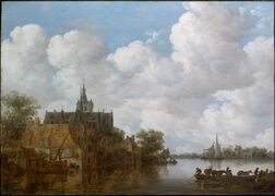 River Landscape with a Ferry and a Church (ca. 1656), oil on panel, 47.3 x 66.7 cm., Museum of Fine Arts, Boston
