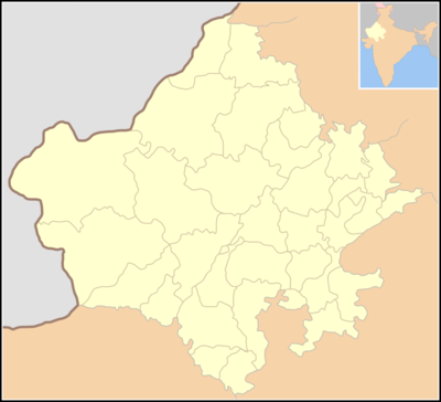 Location map India Rajasthan