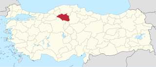 موقع محافظة شانكيري في تركيا