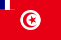 Flag used by some military units in the French protectorate of Tunisia (1881–1956)