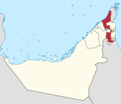 موقع رأس الخيمة في الإمارات العربية المتحدة