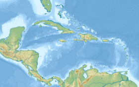 Map showing the location of Belize Barrier Reef