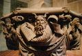 Moses on the baptismal font by the sculptor Christoph von Urach, Church of Saint Amandus, Bad Urach, 1518