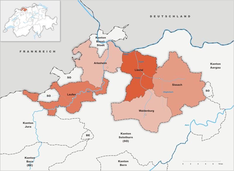 ملف:Karte Kanton Baselland Bezirke 2010.png