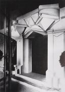 La Maison Cubiste (Cubist House) at the Salon d'Automne, 1912, detail of the entrance. Photograph by Duchamp-Villon
