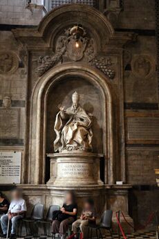 Antonio raggi (su dis. del bernini), monumento a papa alessandro VII, 1661-63.JPG
