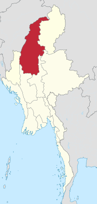 موقع إقليم زگاينگ في ميانمار