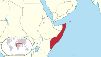 موقع إقليم الوصاية على أرض الصومال