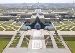 صورة علوية لمخطط القصر الرئاسي.