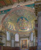 Apse of the Santa Maria Maggiore church from Rome, decorated in the 5th century with this glamorous mosaic