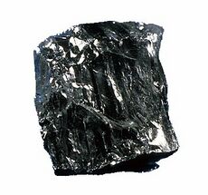A chunk of black coal.