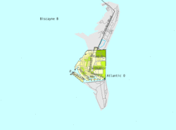 خريطة مكتب تعداد الولايات المتحدة توضح حدود القرية.