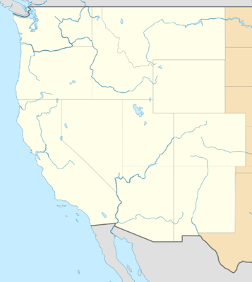 Location map USA West