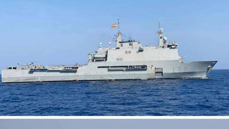 ملف:السفينة الإسبانية كاستيلا، التدريبات مع البحرية المصرية، 14 فبراير 2021.jpg